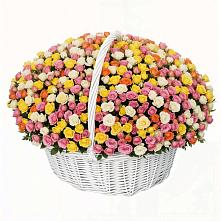 Премиум корзина Кустовых Роз в Алексее-Тенгинской Премиум букет из: Розы в Алексее-Тенгинской