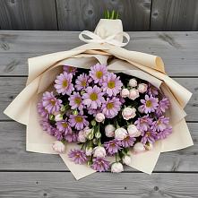 Букет цветов из:  Розы и Хризантемы в Алексее-Тенгинской