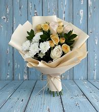 Букет цветов из:  Розы и Хризантемы в Алексее-Тенгинской
