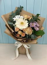 Букет цветов из:  Герберы и Хризантемы в Алексее-Тенгинской