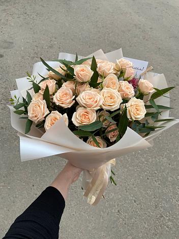 Букет Кремовые розы Латте в Алексее-Тенгинской