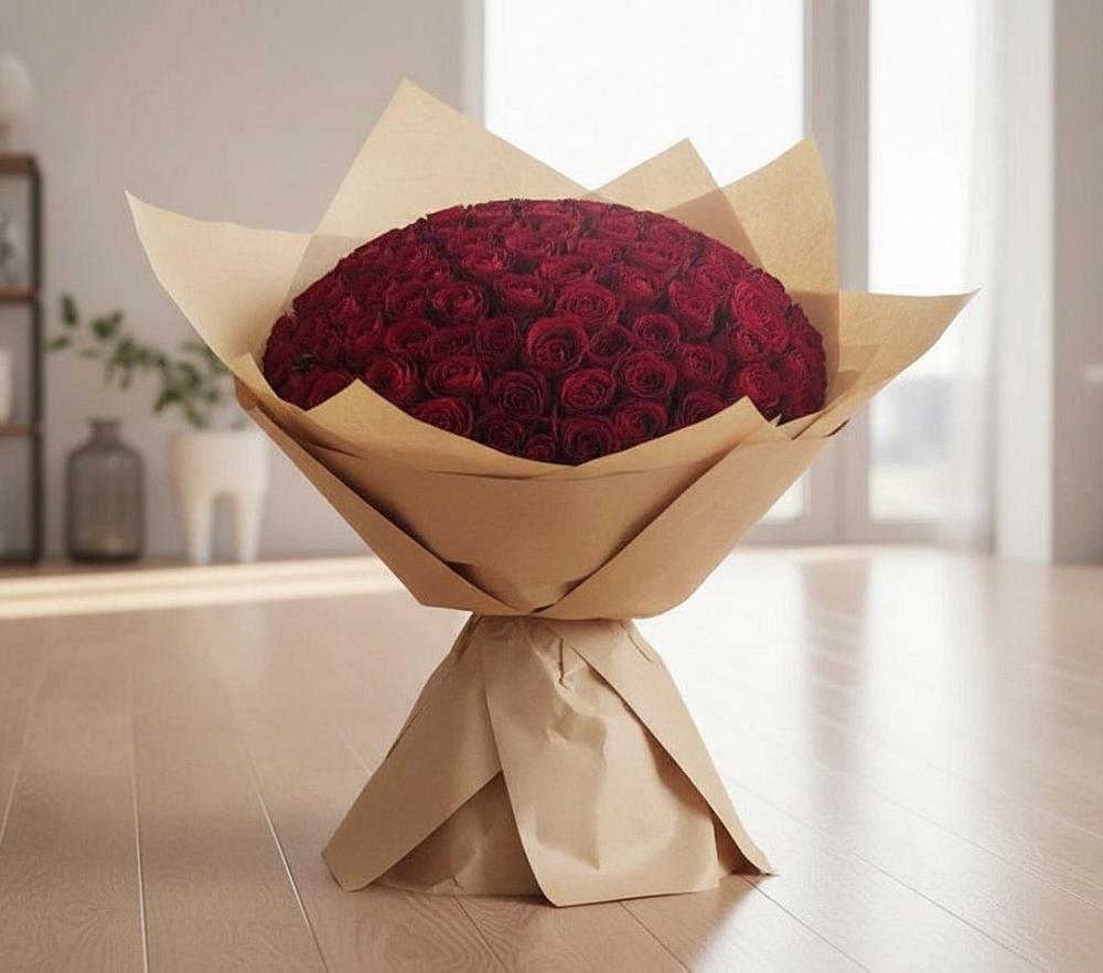 Букет 101 Красная роза в Алексее-Тенгинской