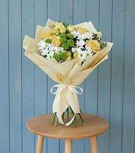 Букет цветов из:  Хризантемы и Розы в Алексее-Тенгинской